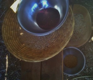 Freshly Threshed Amaranth, Wheat and Quinoa